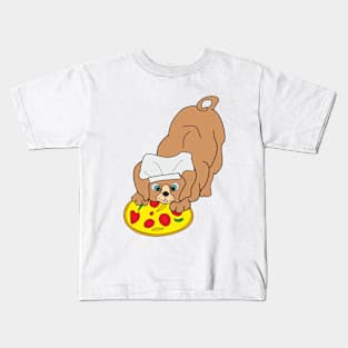 Cute dog chef Kids T-Shirt